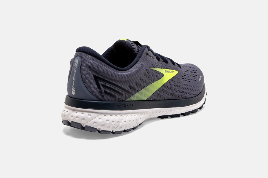 Ghost 13 Road Brooks Running Shoes NZ Mens - Grey/Green - CREMIX-015